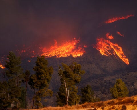 New wildfire breaks out north of Los Angeles, forces evacuations