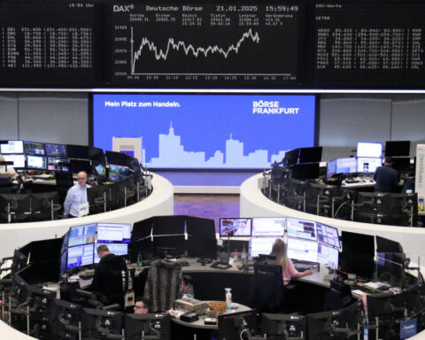 European stocks rise on Trump's Davos speech; Puma slumps