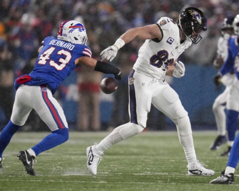 Ravens' Mark Andrews 'absolutely gutted' by his performance in playoff loss to Bills