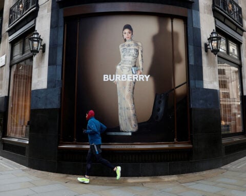 Burberry shares rise 13% after sales beat expectations