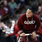 Coaches Staley, Mulkey show off their fashion style in LSU-South Carolina showdown