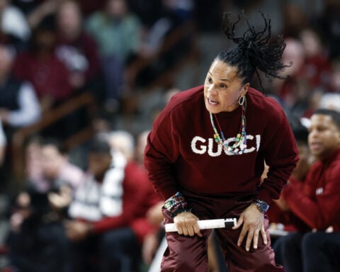 Coaches Staley, Mulkey show off their fashion style in LSU-South Carolina showdown