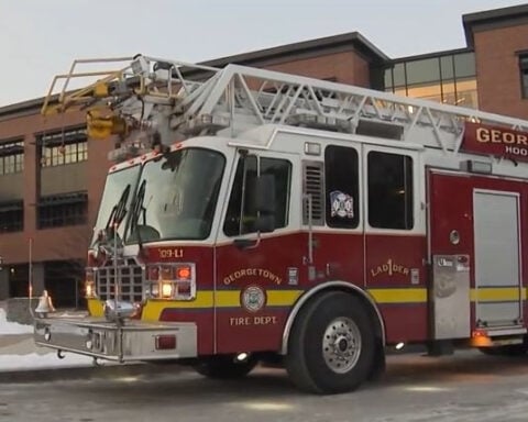 Robotics team helps put out fire started at high school