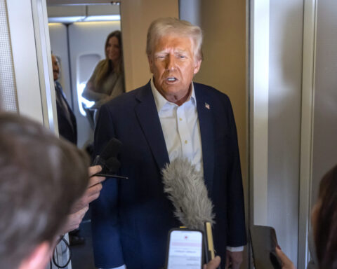 Trump's Q&A on Air Force One goes from the plane's color scheme to the fate of TikTok and Canada