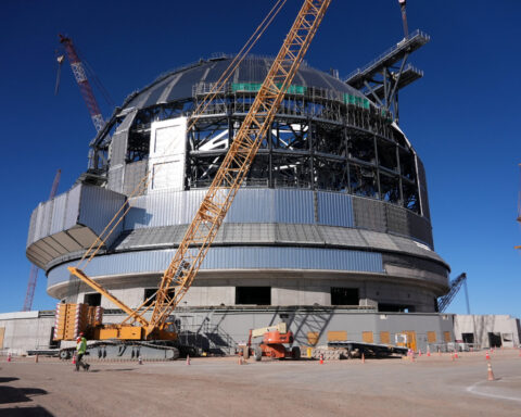 Work progresses on giant telescope in Chile's Atacama Desert