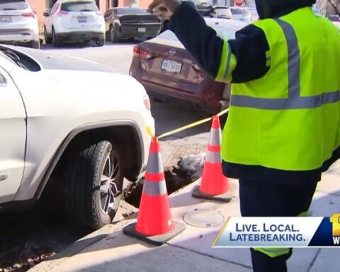 'Never done anything but cosmetic fixes': Residents frustrated after sinkhole opens beneath car