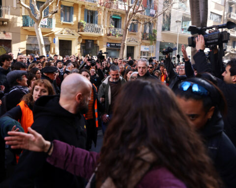 Teacher's eviction stalled after Barcelona residents protest tourism, gentrification