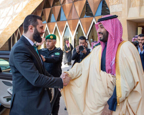 Syria's Sharaa meets Saudi Crown Prince in Riyadh on first foreign trip