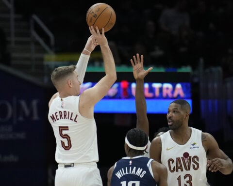 Cavaliers score 91 points in first half and rout undermanned Mavericks after Doncic trade