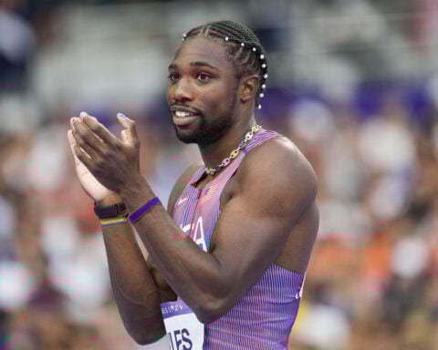 Olympic sprinting champion Noah Lyles says he's ready to race Dolphins receiver Tyreek Hill