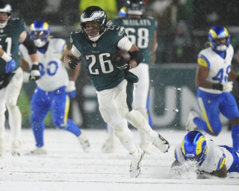 Saquon Barkley can set the NFL total season rushing record. All he wants is a Super Bowl win