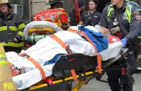 Man recovering after plunging down elevator shaft