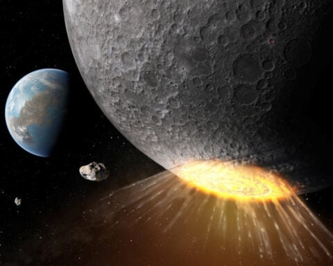 Asteroid impact on moon blasted two grand canyons in 10 minutes