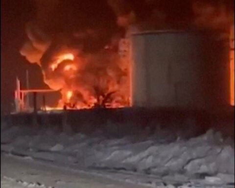 Drone attack sparks blaze at oil depot in Russia's Krasnodar, governor says