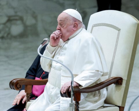 Pope Francis says he is suffering 'strong cold' during weekly audience