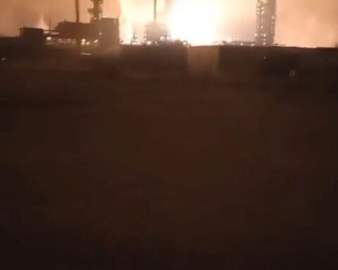Russians told not to panic over 'gas cloud' in city near plant struck by Ukraine