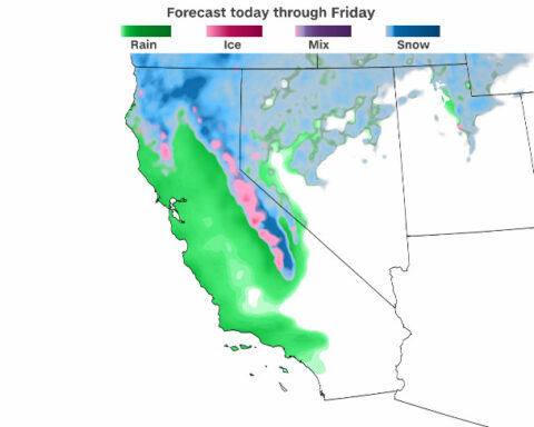 Two people dead after heavy flooding as storm continues to bash California
