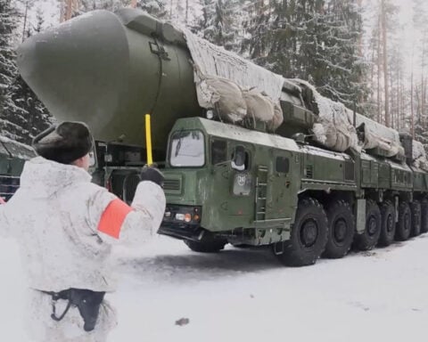 Russia practises manoeuvres with Yars intercontinental ballistic missiles in Volga region