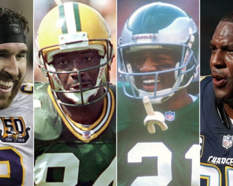 Jared Allen, Sterling Sharpe, Eric Allen and Antonio Gates named to Pro Football Hall of Fame