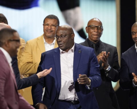 Antonio Gates, Jared Allen, Eric Allen and Sterling Sharpe make the Pro Football Hall of Fame