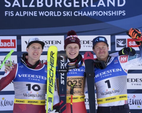 Swiss ski star Marco Odermatt says 'everything was perfect' in dominant super-G victory at worlds