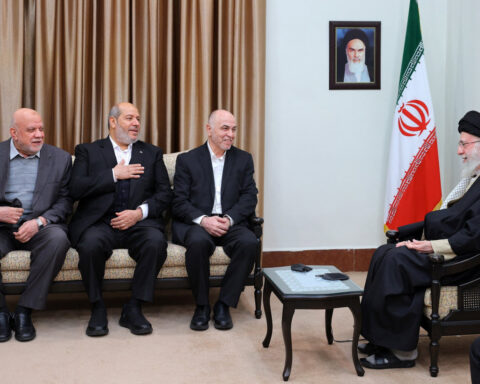 Iran leader Khamenei meets top Hamas leaders in Tehran, state TV says