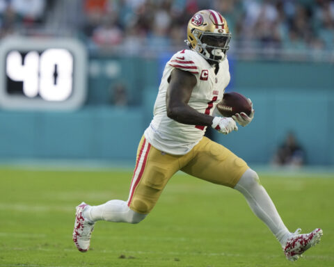 49ers receiver Deebo Samuel has permission to seek a trade, AP source says