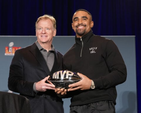 Jalen Hurts' rocky road leads to a Super Bowl MVP award