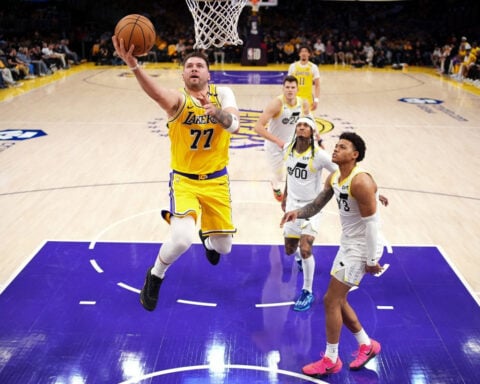 Los Angeles Lakers cruise to win over Utah Jazz in Luka Dončić’s highly anticipated debut