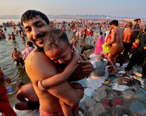 Ten million Indians take holy dip on key day of Kumbh Mela festival
