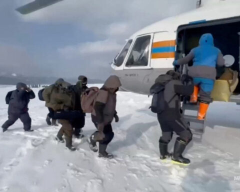 More than 100 trapped fishermen rescued from ice floe in Russia’s Far East