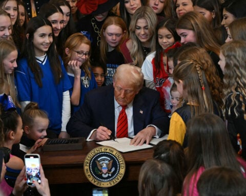 Two transgender girls sue to challenge Trump’s executive order banning them from girls’ school sports
