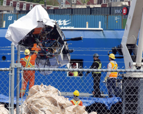 US Coast Guard releases recording that appears to be audio of Titanic submersible implosion