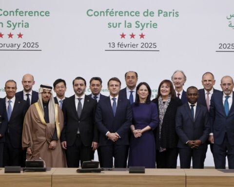 France's Macron urges Syria's interim government to join a US-led coalition fighting extremists
