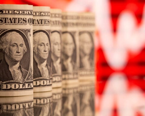 Unloved dollar hit by tariff delays, yield recoil