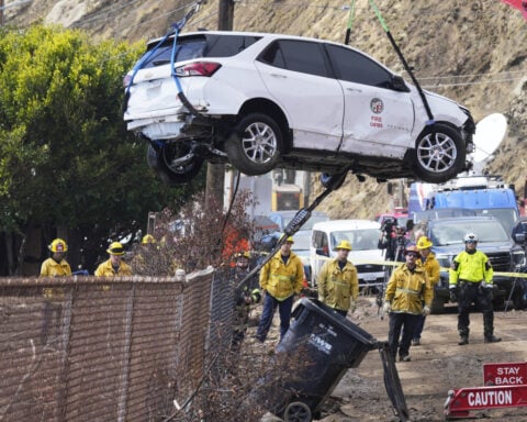 Eastern U.S. braces for flooding while fire-damaged California city now faces mudslides