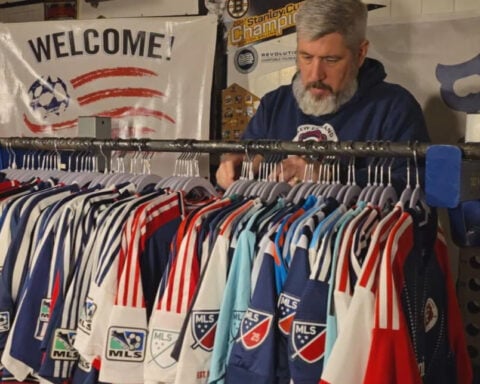 New England Revolution fan shows off collection of 67 jerseys as team introduces new uniform