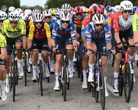 Chaos and confusion as riders go wrong way during Volta ao Algarve cycling race