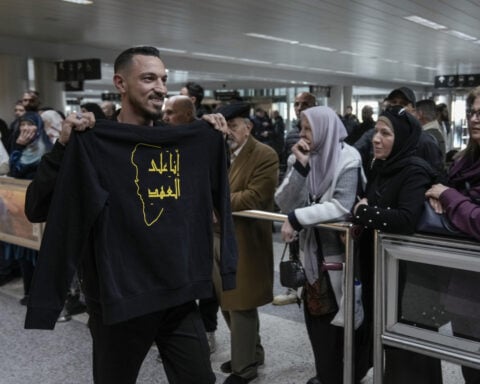 Thousands of supporters of Hezbollah's slain leader Nasrallah fly into Beirut for his funeral