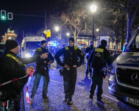 Police arrest a suspect in a stabbing at Berlin's Holocaust Memorial that injures 1 person