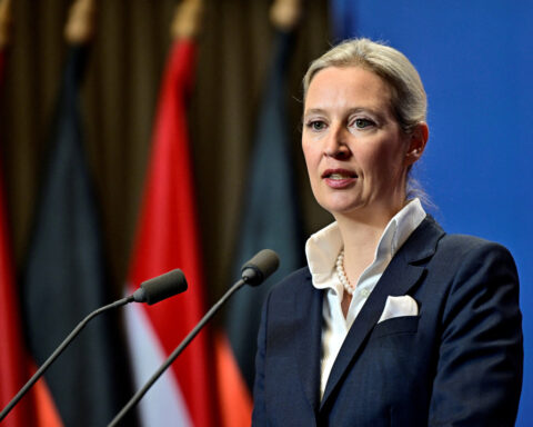 German far-right leader is a Chinese-speaking economist with foreign partner