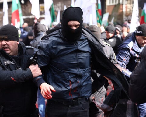 Bulgaria's anti-euro protesters try to storm EU mission building