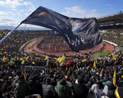 Tens of thousands join mass funeral for slain Hezbollah leader Nasrallah