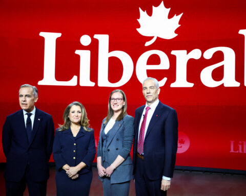 Candidates to replace Canada's Trudeau focus on Trump