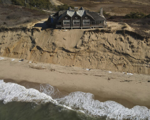 Luxury home at risk of tumbling into Cape Cod Bay over removal dispute is demolished