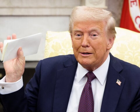 Trump says talks on Ukraine advanced, Russia 'acting well'