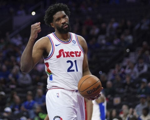 Joel Embiid will miss the rest of the season for treatment and rehabilitation of his left knee