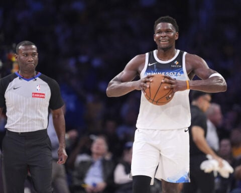 NBA fines Edwards $35K for lingering after ejection, tossing ball into stands; season total at $320K