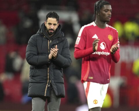 Man United crashes out of the FA Cup but 'naive' Amorim says winning Premier League is ultimate goal