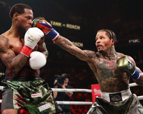 Gervonta Davis blames hair product for burning his eyes during controversial draw against Lamont Roach Jr.